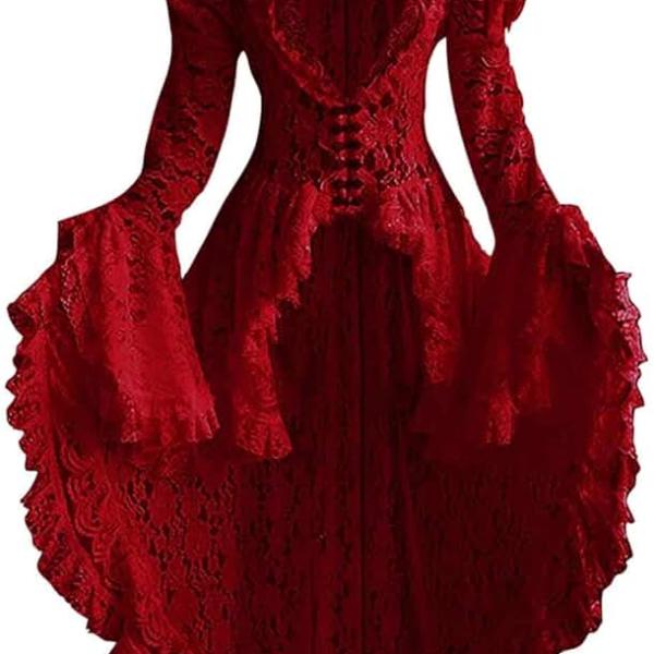 Elf Costume for Women Renaissance Victorian Corset Dress 18 Century Vampire Fairy Cosplay Medieval