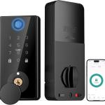 Smart Lock, Fingerprint Door Lock, DINSTECH 5-in-1 Keyless Entry Door Lock, Smart Door Lock with