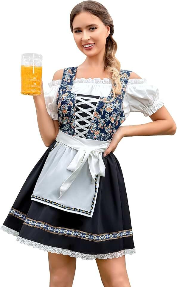 Oktoberfest Costumes Women Bavarian Costume Oktoberfest Outfits Women German Dress Dirndl Dress for