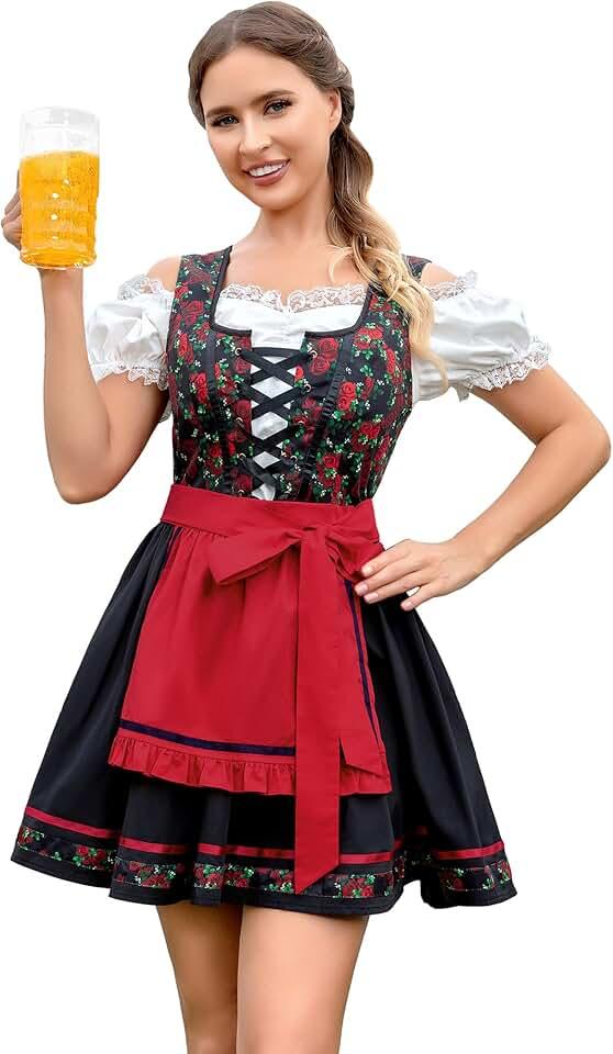 Dirndl Dresses Women Oktoberfest Costume Women Beer Girls German Dresses For Oktoberfest Outfit