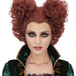 Wenifred Sandesoon Wig for Adults Women Short Curly Copper Red Heart Shaped Halloween Witch Costume