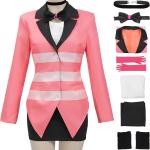 Angel Dust Cosplay Costume for Women Full Set Suit Mini Skirt Halloween Party Outfits