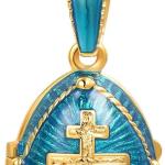 U7 Russian Orthodox Cross Pendant/Praying Hands/Ichthys Sign for Men Women Stainless Steel 18K Gold