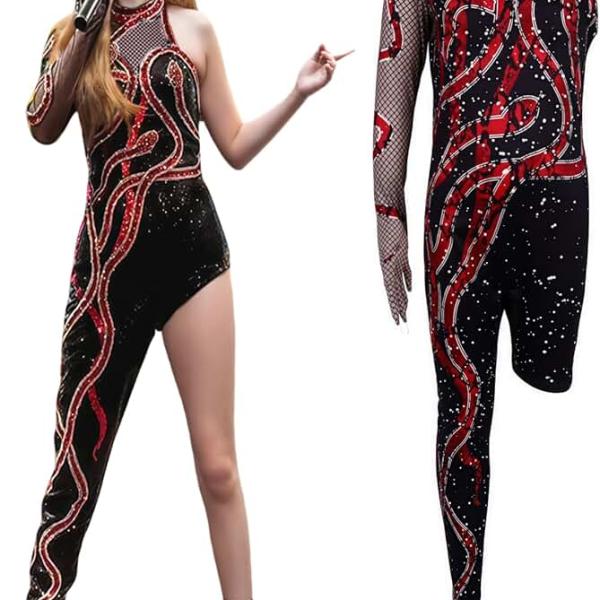 Singers Costume Jumpsuit Concert Halloween Cosplay Costume