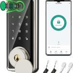 Sophia Keyless Entry Door Lock, Smart Auto Locks for Front Door & Key Fobs & Remote Control, Keypad