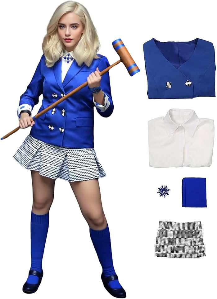 The Musical Heathers Costume for women, Veronica Sawyer Cosplay Costume School Uniform Outfit Dress