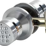 Keyless Electronic Entry Door Knob, Keypad Smart Door Knob, Interior Door Handle with Lock,