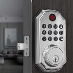 ZSZ Smart Locks for Front Door, Keyless Entry Door Lock with Fingerprint, Keypad & Code Unlock, No