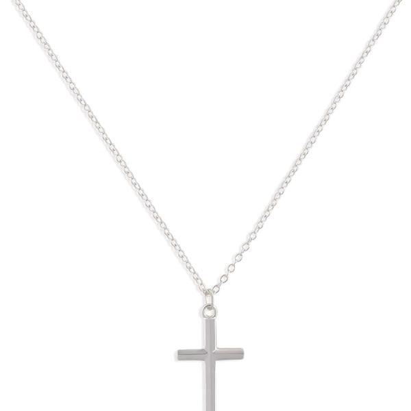 Befettly Tiny Cross Necklace, Women 14k Gold Filled Polished Faith Necklace Dainty Circle Pendant