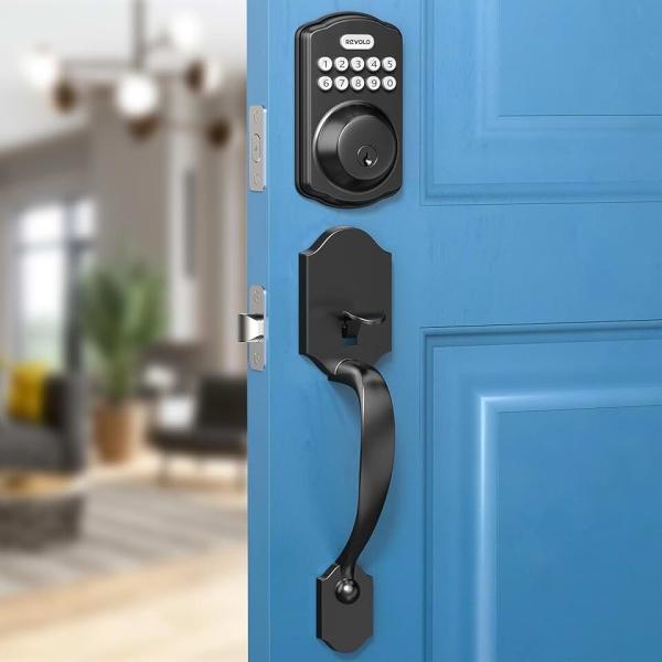 Revolo RE001 Electronic Keypad Deadbolt, Keyless Entry Door Lock, Keyed Entry, Auto Smart Lock with