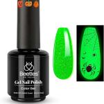 Beetles Gel Polish 15Ml Glitter Green Glow in the Dark Nail Polish Green Gel Polish Soak off Uv Led