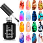 Beetles Nail Blooming Gel 15ml Clear Uv Led Blossom Gel Polish for Spreading Effect Marble Natural