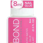 Super Strong Nail Glue For Nail Tips, Acrylic Nails and Press On Nails (8ml) NYK1 Nail Bond Brush