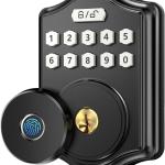 52HZ Fingerprint Door Lock, Keyless Entry Door Lock with Code, Electronic Keypad Deadbolt Smart