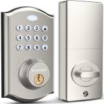 Keyless Entry Door Lock - Electronic Door Lock with Keypad, Smart Deadbolt Lock with Auto Lock,