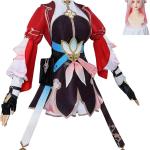 March 7th Cosplay Costume Anime Game Suit Wig Full Set Halloween Carnival Party Role Play Outfit