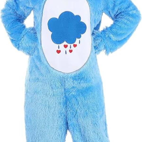 Adult Care Bears Classic Grumpy Bear Costume Grumpy Bear Onesie Suit for Men and Women