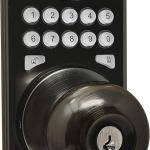 MiLocks CKK-02AQ Titan Keyless Entry Door Lock - Deadbolt Smart Door Knob Handle with Backlit