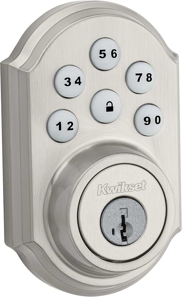 Kwikset 99090-018 SmartCode Keyless Electronic Keypad Deadbolt, SmartKey Re-Key Security, Pack of