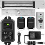 UHPPOTE 2.4GHz WiFi Outswinging Indoor 600lb Electic Magnetic Door Lock System Kit Remote and